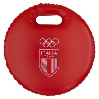 CUSCINO DA NEVE IMBOTTITO ROSSO DIA 29CM OLYMPIC+ITALIA TEAM EMBLEMA MON