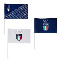 KIT 3 BANDIERINE IN CARTA 30X20CM 1 FONDO BIANCO 1 FONDO BLU E 1 FONDO B