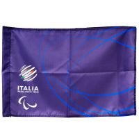 BANDIERA IN POLIESTERE 150X100CM SENZA ASTA FONDO BLU PARALYMPIC+ITALIA