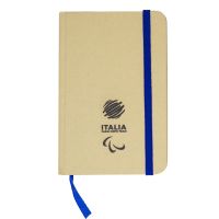 TACCUINO IN CARTA RICICLATA 160 PAGINE A RIGHE F.TO A6 PARALYMPIC+ITALIA