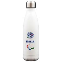 BORRACCIA TERMICA BIANCA 500 ML PARALYMPIC+ITALIA PARALYMPIC TEAM EMBLEM