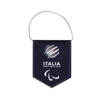 GAGLIARDETTO PENTAGONALE MIS. 9X11 BIFACCIALE BLU/AZZURRA PARALYMPIC+ITA