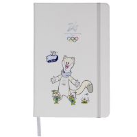 TACCUINO IN PU F.TO A5, 96 PAG. A RIGHE MASCOT TINA E THE FLOW FONDO BIA