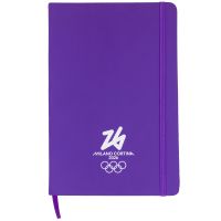 TACCUINO A5 VIOLA IN PU - Olimpiadi Milano Cortina 2026