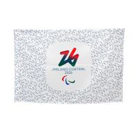BANDIERA IN POLIESTERE 100X70CM SENZA ASTA FONDO SIGN PARALYMPIC EMBLEMA