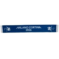 SCIARPA IN POLIPILE STAMPATA 130X17CM FONDO BLU PARALYMPIC EMBLEMA BIANC