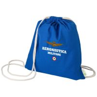 ZAINO A SACCA IN COTONE RICICLATO 42X38X42 CM