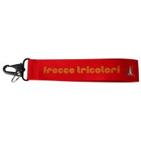 PORTACHIAVI IN STOFFA CON MOSCHETTONE 26X4 CM FRECCE TRICOLORI