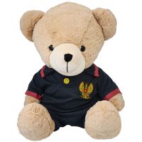 ORSONE PELUCHES SEDUTO H 50 CM, MAGLIETTA E PANTALONCINO PS