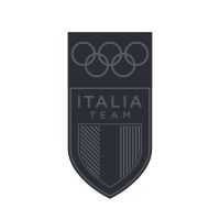 ITALIA TEAMALL BLACK OLYMPIC RINGS PIN