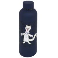 BORRACCIA TERMICA BLU OPACA IN ACCIAIO 500 ML OLYMPIC MASCOT TINA TEXTUR