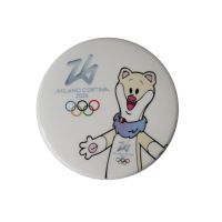 MAGNETE APRIBOTTIGLIE STAMPATO DIA 55 MM OLYMPIC MASCOT TINA COLORATO