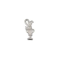 DISTINTIVO AMERICA'S CUP 38 SAGOMATO COPPA ARGENTO IN METALLO SMALTATO