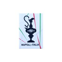 MAGNETE AMERICA'S CUP 38 RETTANGOLARE COPPA E LINEE TRICOLORE IN METALLO