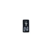 DISTINTIVO AMERICA'S CUP 38 RETTANGOLARE LOGHI ARGENTO SFONDO BLU NAVY I