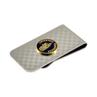 FERMASOLDI CON LOGO IN SMALTO LEVIGATO A. VESPUCCI