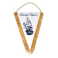 GAGLIARDETTO TRIANGOLARE 28X20 CM A. VESPUCCI