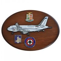 CREST IN METALLO SMALTATO AEREI AIRBUS A-319 CJ AERONAUTICA MILITARE