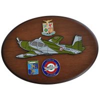 CREST IN METALLO SMALTATO AEREI S.208M AERONAUTICA MILITARE