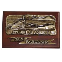 CREST IN METALLO NAVE FAVIGNANA MARINA MILITARE