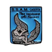 SPILLA DA DIVISA IN METALLO SMALTATO SCUOLA SPECIALISTI AERONAUTICA MILITARE CASERTA
