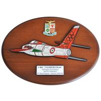 CREST IN METALLO SMALTATO A.M. F-84F THUNDERSTREAK GETTI TONANTI