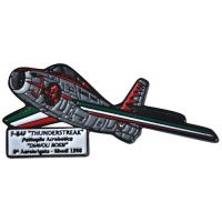 MAGNETE IN METALLO SMALTATO F-84F THUNDERSTREAK DIAVOLI ROSSI AERONAUTICA MILITARE