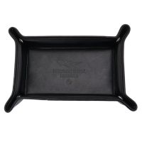 VUOTATASCHE SIMILPELLE NERA RETTANGOLARE BOTTONI A SCOMPARSA AERONAUTICA MILITARE