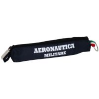 MINI PORTAPENNE LOGO AERONAUTICA MILITARE CON SINGOLA ZIP UTILIZZABILE ANCHE COME PORTAS