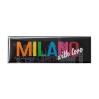 MAGNETE STAMPATO E PLASTIFICATO 11,5X3,7 CM MILANO WITH LOVE