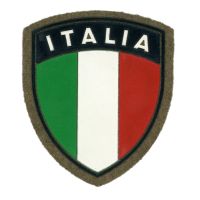 PATCH ITALIA GOMMATA CON VELCRO 60X70 MM
