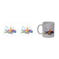 MUG IN CERAMICA STAMPATA DIAM 8.2 CM, H. 9.5 CM, LARGH. INCLUSO MANICO 1