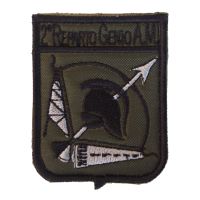 PATCH DISTINTIVO RICAMATO CON VELCRO 55X65 MM 2 REPARTO GENIO AM