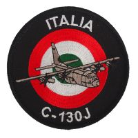 PATCH DISTINTIVO RICAMATO CON VELCRO Dia 90 MM C130J