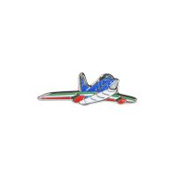 DISTINTIVO G91 PAN IN METALLO SMALTATO FRECCE TRICOLORI DIMENSIONI 30X10 MM