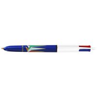 PENNA IN PLASTICA, REFIL 4 COLORI: BLU, ROSSO, NERO E VERDE