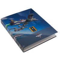 QUADERNO FRECCE TRICOLORI AD ANELLI GRANDE, DIMENSIONI 25x31 CM, DORSO 4 CM