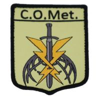 PATCH DISTINTIVO ALTA VISIBILITA RICAMATA CON VELCRO 90X70 MM CO MET