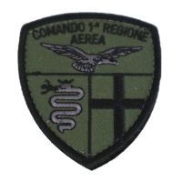 PATCH DISTINTIVO BASSA VISIBILITA RICAMATA CON VELCRO 70 X 60 MM COM 1 R