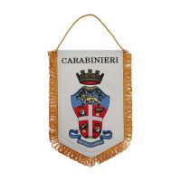 GAGLIARDETTO ARALDICO CARABINIERI PENTAGONALE MEDIO 20X28 CM