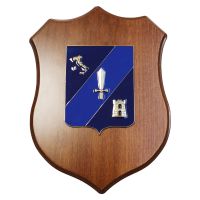 CREST IN METALLO SMALTATO BASE LEGNO CL12 25X18CM COMANDO FORZE OPERATIVE NORD ESERCITO ITALIANO