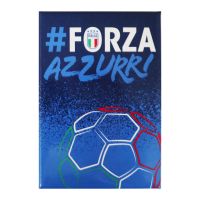 MAGNETE STAMPATO RETTANGOLARE #FORZAAZZURRI DIM.7.8X5.3CM