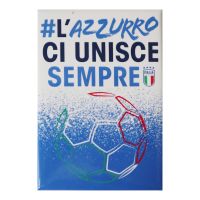 MAGNETE STAMPATO RETTANGOLARE #L'AZZURRO CI UNISCE SEMPRE DIM.7.8X5.3CM