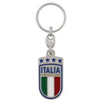 PORTACHIAVI IN METALLOSMALTATO LOGO FIGC