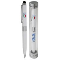 PENNA A SFERA TOUCH FIGC CON TUBO IN PLASTICA PERSONALIZZATO CON SCRITTA