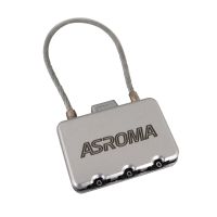 LUCCHETTO A COMBINAZIONE NUMERICA LOGO ASROMA INCISO A LASER BLISTER PER