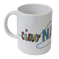 MUG IN CERAMICA INTERNO BIANCO STAMPA CIAO NAPOLI WITH LOVE
