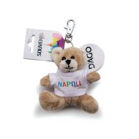 ORSETTO DI PELUCHE 100 % POLIESTEREH 8 CM GANCIO ESCLUSO, T-SHIRT PERS