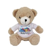 ORSETTO DI PELUCHE 100 % POLIESTEREH 18 CM, T-SHIRT PERSONALIZZATA NAP