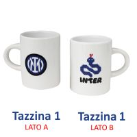 SET 2 TAZZINE IN CERAMICA INTER 1908